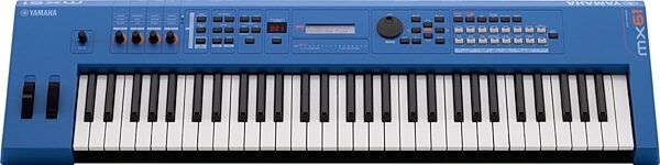 Yamaha MX61 v2 Keyboard Synthesizer, 61-Key, Blue, Blue Front