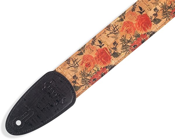 Levy's Wild Cork Vegan Guitar Strap, Detail Side