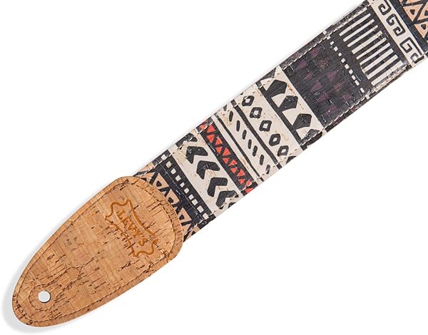 Levy's Wild Cork Vegan Guitar Strap, Detail Side