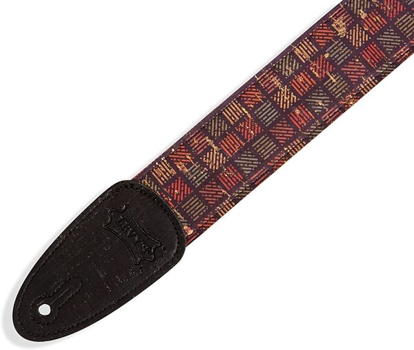 Levy's Wild Cork Vegan Guitar Strap, Detail Side