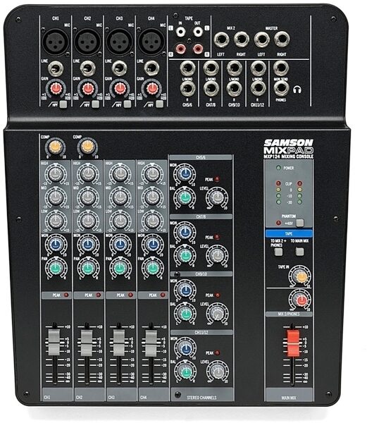 Samson MXP124 Mixer, 8-Channel, Main