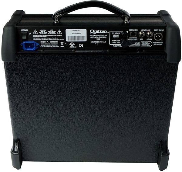 Quilter MicroPro Mach 2 Guitar Combo Amplifier (200 Watts, 1x10"), Rear