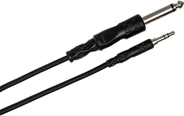 Hosa Stereo 1/8" TRS to Mono 1/4" TS Cable, 3 foot, CMP103, HOSCMP1
