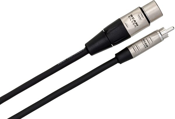 Hosa Pro Unbalanced REAN XLR Female to RCA Interconnect Cable, 3 foot, HOSHXR003