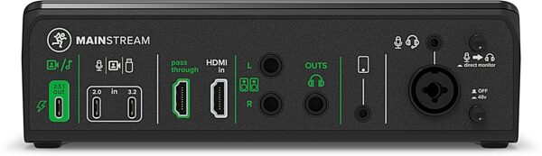 Mackie MainStream Audio Video Capture Interface, New, Action Position Back