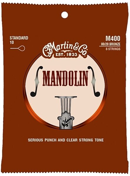 Martin M400 80/20 Bronze Mandolin Strings, Standard, Main