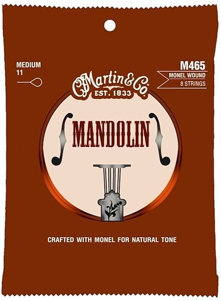Martin M465 Monel Wound Mandolin Strings, Medium, Main