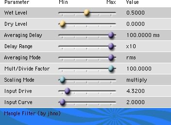 Cycling '74 Pluggo 3.1 VST MAS RTAS (Macintosh), Filter-Delay - Mangle Filter
