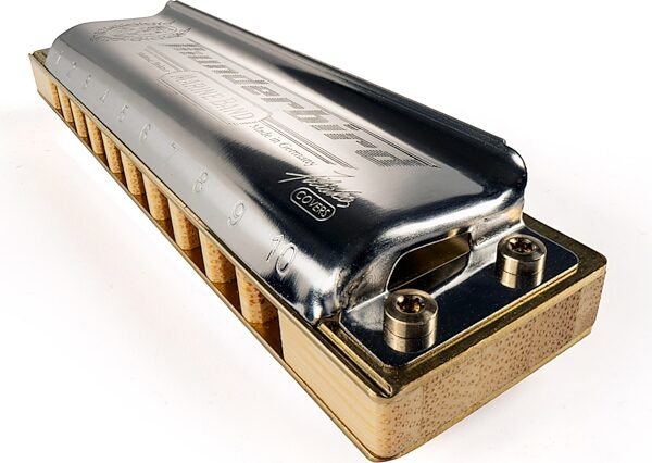 Hohner Marine Band Thunderbird Harmonica, Key of A Major Low, Action Position Back