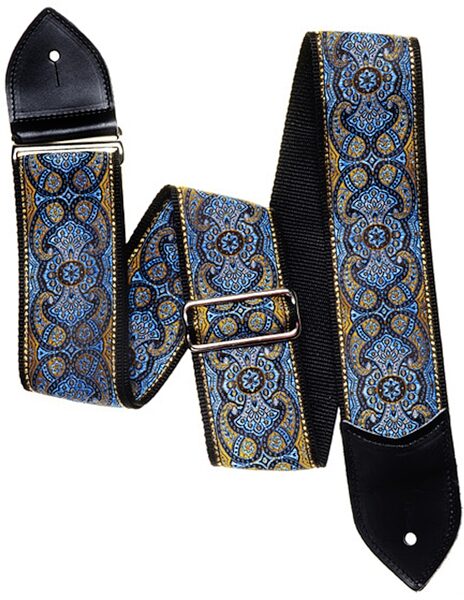 Jodi Head Slider Brocade Guitar Strap, Action Position Back