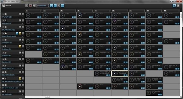 Cakewalk Sonar X2 Essential Music Production Software (Windows), Screenshot Matrix View