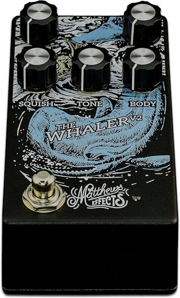 Matthews Effects Whaler V2 Fuzz Pedal, Action Position Back