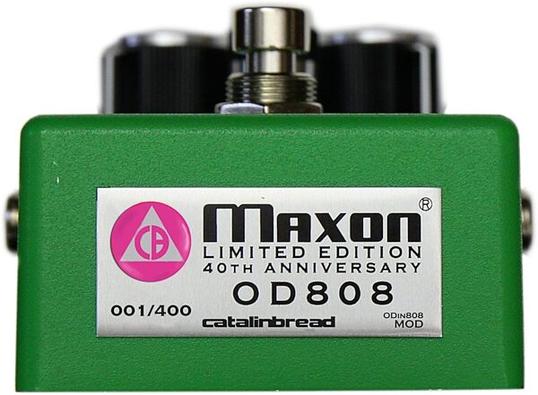 Maxon 40th Anniversary OD808 Catalinbread Modified Overdrive Pedal, Action Position Back