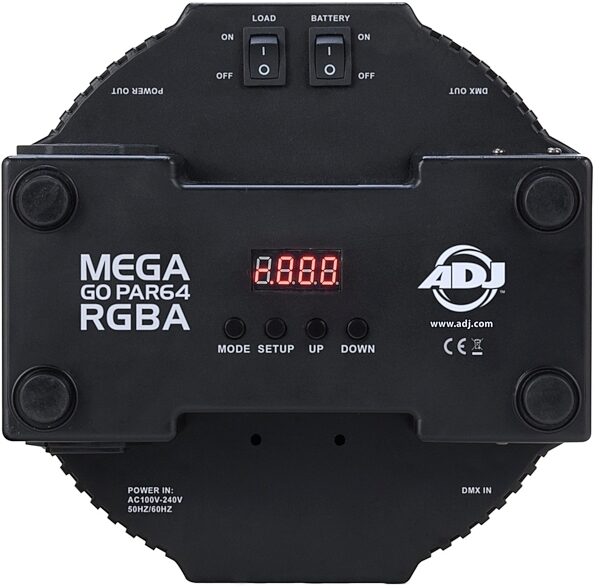 ADJ Mega Go Par64 RGBA Stage Light, Rear