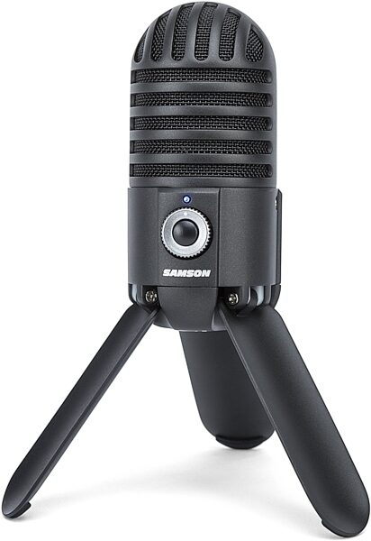 Samson Meteor USB Studio Condenser Microphone, TB, Angled Front
