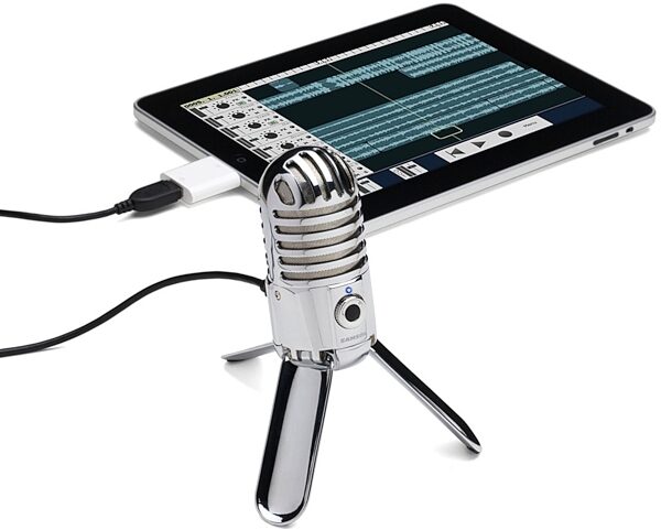 Samson Meteor USB Microphone, New, In Use with iPad