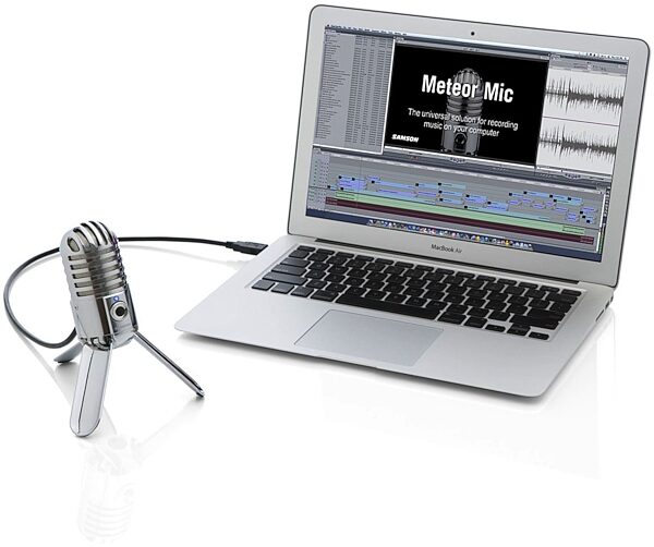 Samson Meteor USB Microphone, New, In Use with Final Cut Software