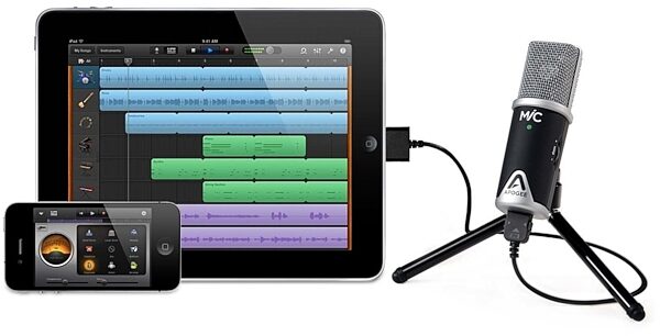 Apogee MiC 96k USB Microphone for iOS and Mac, In Use - iOS