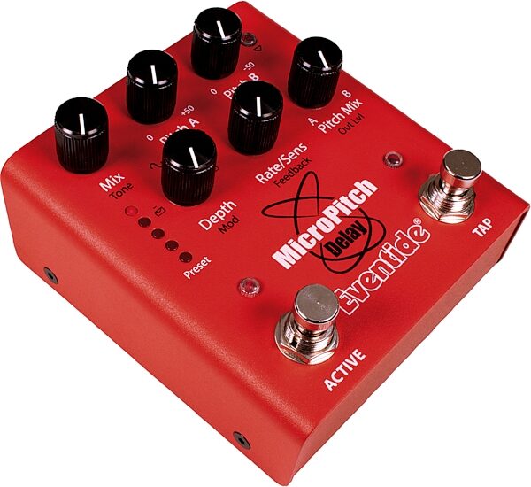 Eventide MicroPitch Delay with Modulation Pedal, New, Angled Front