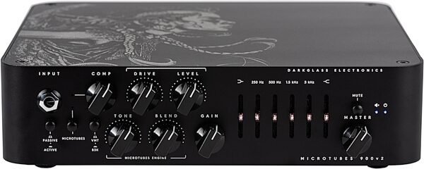 Darkglass Microtubes 900 V2 Bass Amplifier Head, Limited Edition, Medusa Finish, Action Position Back
