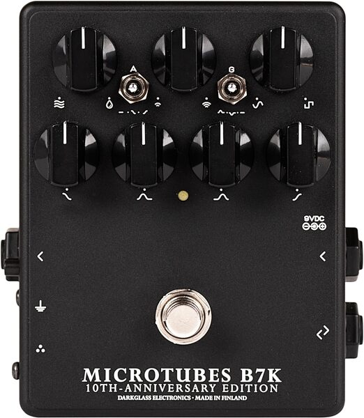 Darkglass Microtubes B7K V2 10th Anniversary Bass Distortion Pedal, Action Position Back