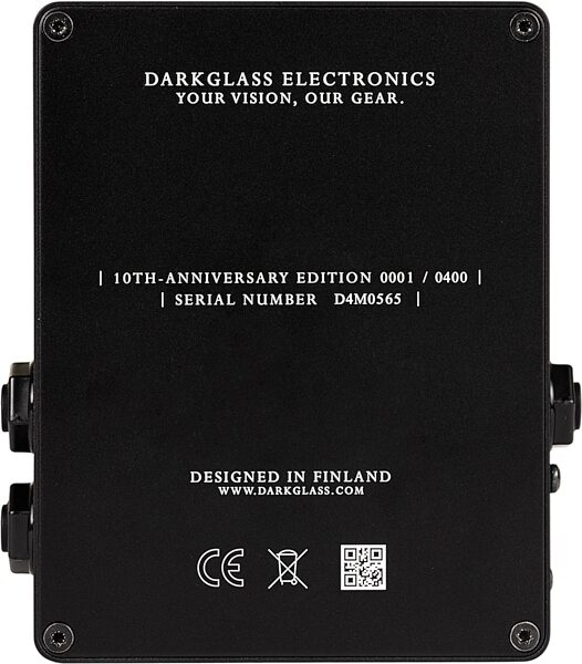 Darkglass Microtubes B7K V2 10th Anniversary Bass Distortion Pedal, Action Position Back