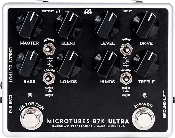 Darkglass Microtubes B7K Ultra V2 Analog Bass Preamp Pedal, Action Position Back