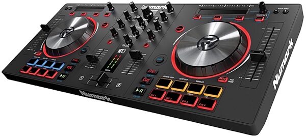 Numark Mixtrack 3 USB DJ Controller, Angle