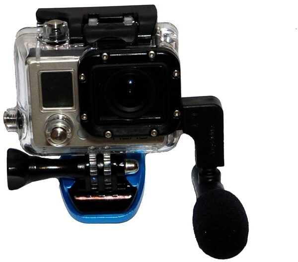 AmpRidge MightyMic G GoPro Shotgun Condenser Microphone, In Use 3