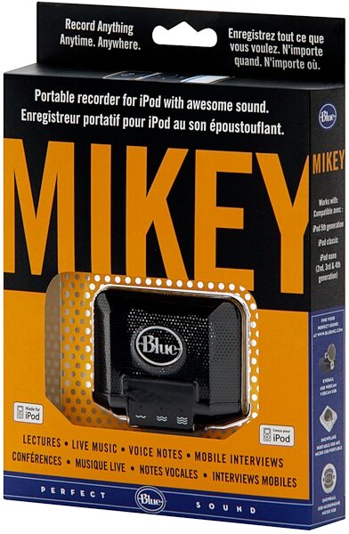 BLUE Mikey iPod Microphone Recorder, Mikey Package