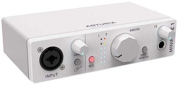 Arturia MiniFuse 1 USB Audio Interface, White, main