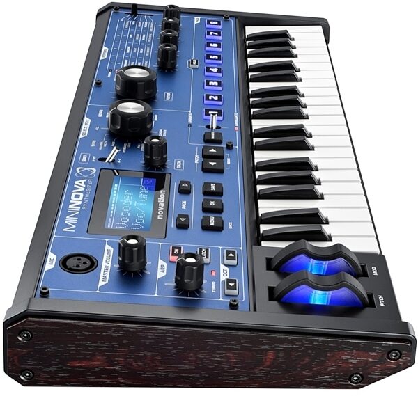 Novation MiniNova Compact Keyboard Synthesizer, 37-Key, New, Side