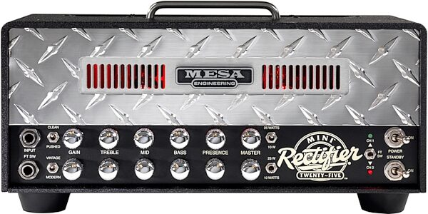 Mesa/Boogie Mini Rectifier 25 Tube Guitar Amplifier Head (10/25 Watts), New, Action Position Back