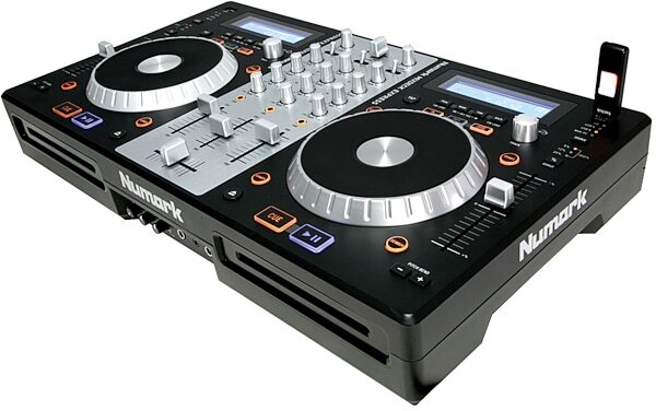 Numark Mixdeck Express Multi-Format USB DJ CD Controller System, Angle