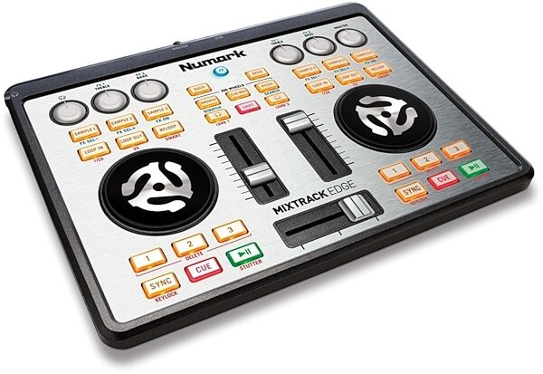 Numark MixTrack Edge DJ Controller with Audio Output, Angle