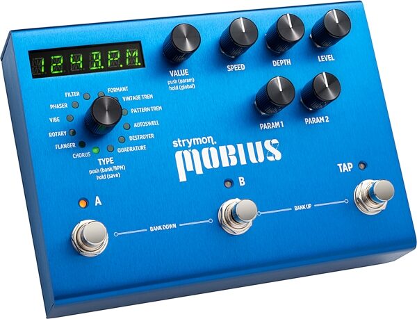 Strymon Mobius Modulation Effects Pedal, Action Position Back