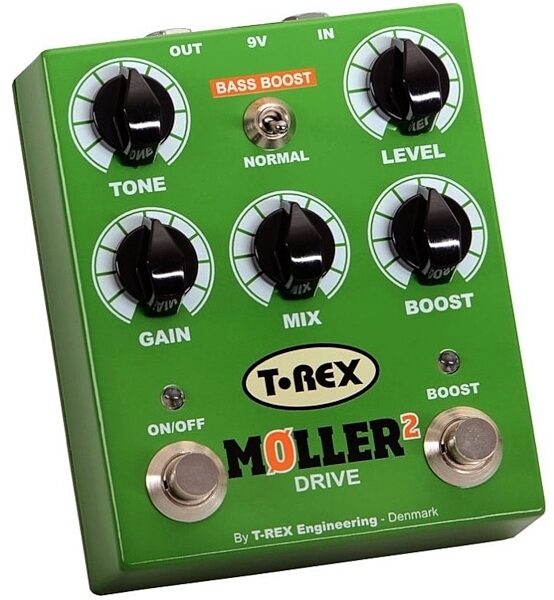 T-Rex Moller 2 Classic Overdrive and Boost Pedal, Angle