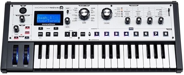 Novation MoroderNova Compact Keyboard Synthesizer, 37-Key, Top