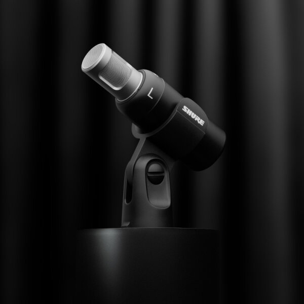 Shure MoveMic 88 Plus Wireless Microphone Receiver Kit, New, Alt-View-on-Black