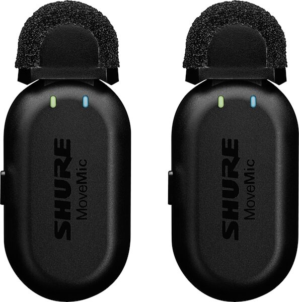 Shure MoveMic Two Wireless Lavalier Microphone Set, MV-TWO-Z7, Warehouse Resealed, Action Position Back