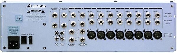 Alesis MultiMix 12R 8-Channel Compact Mixer with EQ, Back Panel