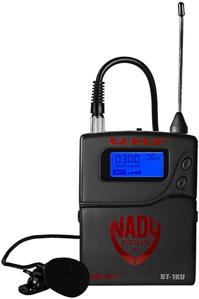 Nady 4W-1KU HM-10 Quad 1000-Channel UHF Wireless Headset Microphone System, Action Position Back