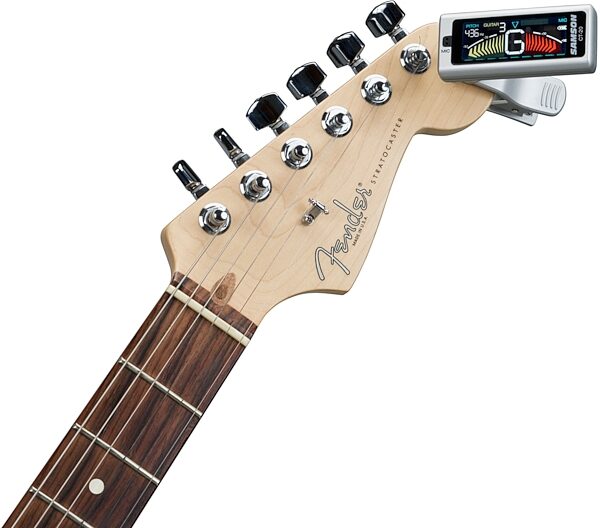 Samson CT20 Clip-On Guitar Tuner, In Use
