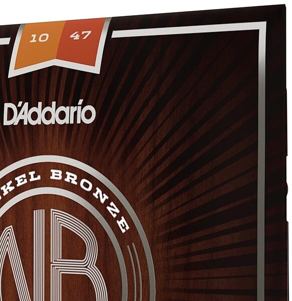 D'Addario Nickel Bronze Acoustic Guitar String Pack, NB1047, view
