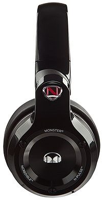 Monster NCredible N-Pulse DJ Headphones, Black Side