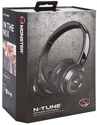 Monster NCredible NTune Headphones, Black Package