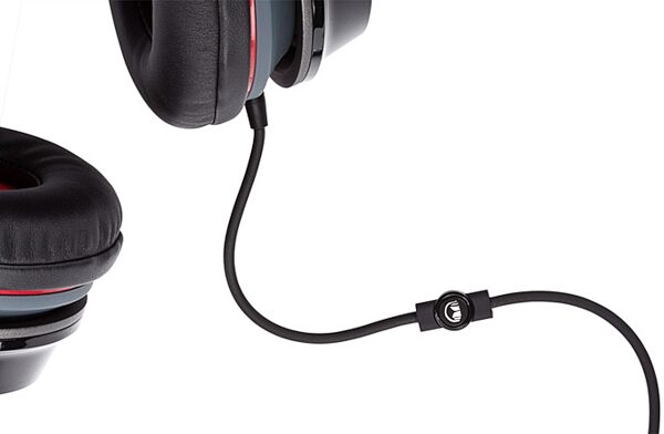 Monster NCredible NTune Headphones, Black and Red Closeup