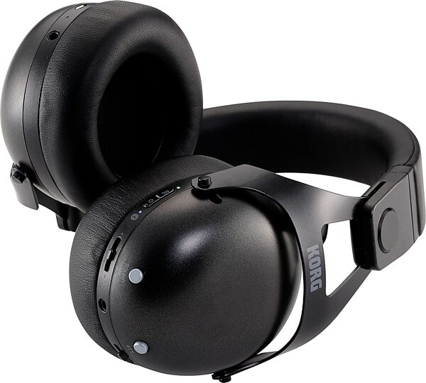 Korg NC-Q1 DJ Headphones, Black, Action Position Back