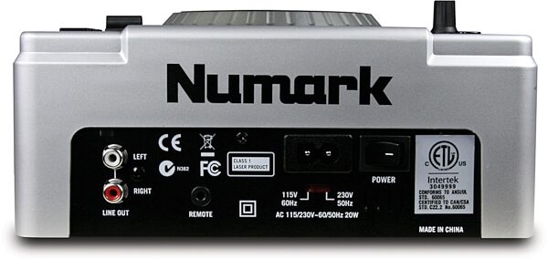 Numark NDX400 Tabletop Scratch CD/MP3 Player with USB, Back