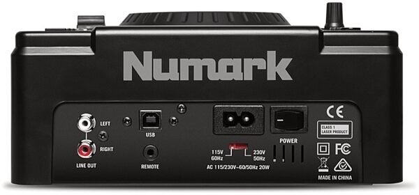 Numark NDX500 USB/CD Media Player and Software Controller, Rear